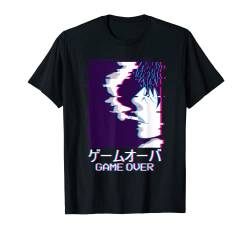 Game Over Lofi Anime Boy Japanisch Vaporwave Aesthetic T-Shirt von Edgy Aesthetic Anime Merch Lofi Egirl Eboy Clothes