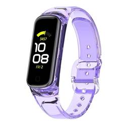 Edinber Armband Kompatibel für Samsung Galaxy Fit2 SM-R220, Silikon Ersatzarmband, Smart Bands Uhrenarmband, weiches Silikon Smart Straps für Damen und Herren von Edinber