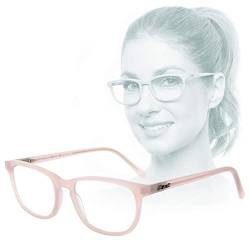 Edison & King Soul Mirror: Wie eine zweite Haut, Lesebrille im Nude-Look aus hautfreundlichem Acetat, frei von Schadstoffen (rosé, 1.00 dpt) von Edison & King