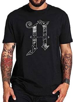 Architects T Shirt British Metalcore Band Tshirt Comfortable Round Neck 100% Cotton Fashion Tee Tops T-Shirts & Hemden(X-Large) von Edit