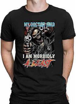 Edit My Doctor Said I Am Morbidly A Beast Unisex T-Shirt Hoodie Swearshirt Men Women Black T-Shirts & Hemden(3X-Large) von Edit
