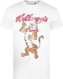 Kelloggs Tony Tiger Mens T Shirt, White T-Shirts & Hemden(X-Large) von Edit