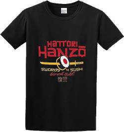 Men's Hattori Hanzo Swords 'N' Sushi T-Shirt Print Tees Short Sleeve O Neck T-Shirts & Hemden(XX-Large) von Edit