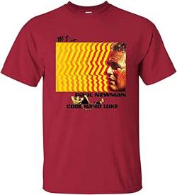 Mens T-Shirt Cool Hand Luke, Retro, 1970'S, Movie, Paul Newman Outdoor Graphic T-Shirt Red l T-Shirts & Hemden(Large) von Edit