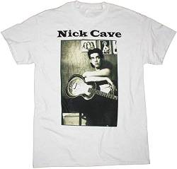 Nick Cave Photo Bad Seeds Grinderman The Birthday Party New White T-Shirt T-Shirts & Hemden(Medium) von Edit