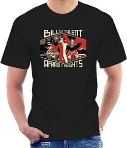 T Shirt for Men Boy Short Sleeve Cool Tees Billy Talent Afraid of Heights T Shirt Unisex Tg Taglia 063712 Men T-Shirts & Hemden(Large) von Edit