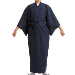 [Edoen] Japan YUKATA Kimono gesteppt Sashiko Herren, Blau, X-Large von Edoten