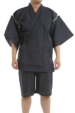 Edoten Japan Kimono Jinbei, Schwarz , XXL von Edoten