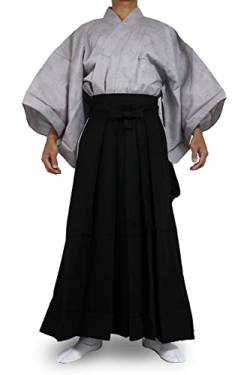 Edoten Japanese Samurai Hakama Uniform 1773GY-BK M von Edoten
