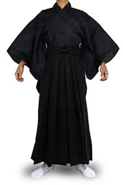 Edoten Japanese Samurai Hakama Uniform 1773NV-BK XL von Edoten