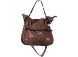 Edwin Damen Handtasche, braun, Gr. von Edwin