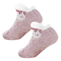 Warme Fuzzy-Socken - Modische flauschige Bodensocken mit Greifern - Damenmode für Wohnzimmer, Schlafzimmer, Esszimmer, Arbeitszimmer, Spielzimmer Eelogoo von Eelogoo