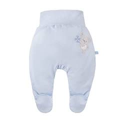 Eevi- Kinder-Halbschlafsack, Schlafanzug aus weichem Material, 100% Baumwolle, in der Farbe Blau und Größe 50 cm von Eevi