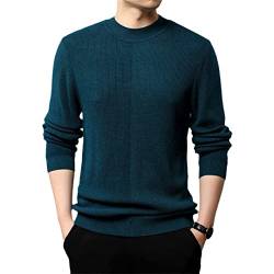 Frühling Herbst Mode Casual Langarm O-Ausschnitt Strickwaren Pullover Hemd Herren Kleidung von Efloorcoration