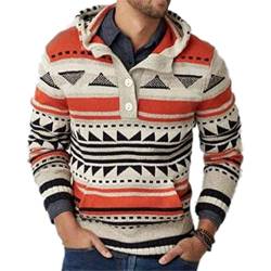 Herren Bekleidung Europäische amerikanische Mode Kapuzenpullover Slim Jacquard Pullover Sweater Jacke von Efloorcoration