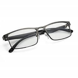 EgBert Mode Schwarz Kurzsichtig Gläser Metall Full Frame Myopie Brille - -2.5 von Egbert