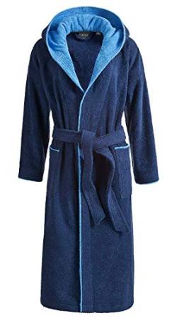 Egeria Cairo dark blue Bademantel Schalkragen Größe XL für Damen und Herren von Egeria