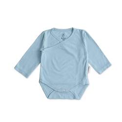 Ehrenkind® Baby-Body Wolle Seide Body | 70% Schurwolle - 30% Seide Body Baby Langarm | Schlupfbody 74/80 Hellblau von Ehrenkind