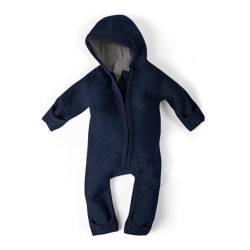 Ehrenkind® WALKOVERALL | Baby Wollwalk-Overalls aus Natur Schurwolle mit Reißverschluss | Walk Wolle Woll-Anzug für Kleinkind und Baby | Blau Gr. 62/68 von Ehrenkind