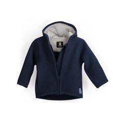 Ehrenkind® Walkjacke | Jacke für Kind aus Natur Schurwolle mit Reißverschluss | Walk Jacke für Baby | Blau Gr. 134/140 von Ehrenkind