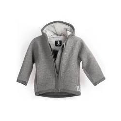 Ehrenkind® Walkjacke | Jacke für Kind aus Natur Schurwolle mit Reißverschluss | Walk Jacke für Baby | Grau Gr. 98/104 von Ehrenkind