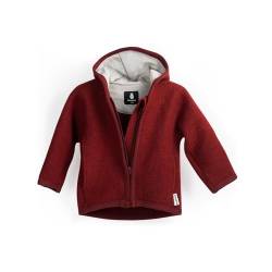 Ehrenkind® Walkjacke | Jacke für Kind aus Natur Schurwolle mit Reißverschluss | Walk Jacke für Baby | Rot Gr. 110/116 von Ehrenkind