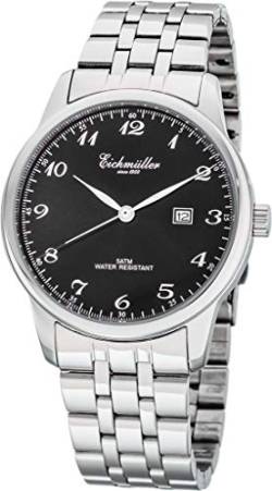 Eichmüller Herrenuhr Edelstahl 42 mm (schwarz Metallband) von Eichmüller since 1950