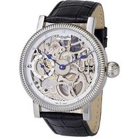 Eichmüller Mechanische Uhr 8218-01 Herren Skelettuhr Handaufzug Lederband schwarz 44 mm von Eichmüller