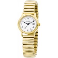 Eichmüller Quarzuhr Damenuhr 3057-02 goldfarben/weiss Zugband poliert Edelstahl 26 mm von Eichmüller