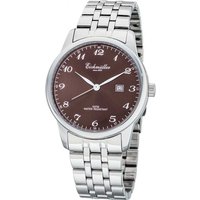 Eichmüller Quarzuhr Herrenuhr RE1066 Braun Edelstahlband 42 mm von Eichmüller