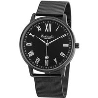 Eichmüller Quarzuhr Herrenuhr RE1108 schwarz Milanaiseband 40 mm von Eichmüller