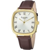 Eichmüller Quarzuhr Klassische Herrenuhr RE1146 Goldfarben Braun 39 mm von Eichmüller