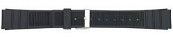 Eichmüller schwarzes 22mm Kautschuk Sport Armband mit Edelstahl Dornschließe 504 von Eichmüller