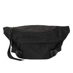 Eighosee Herren Brusttasche Casual Outdoor Sport Mode Wasserdicht Oxford Spin Schulter Crossbody Bag, Schwarz , 40*2*21cm von Eighosee