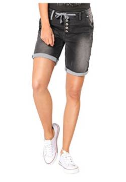 Eight2Nine Damen Boyfriend Bermuda Shorts in Denim-Optik Black XS von Eight2Nine