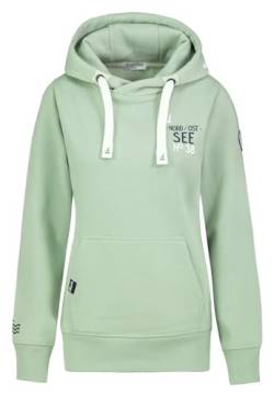 Eight2Nine Damen Hoodie Nord/Ost-See LETN-073 Strandkorbliebe Maritim Spruch Pastel Mint Green L von Eight2Nine