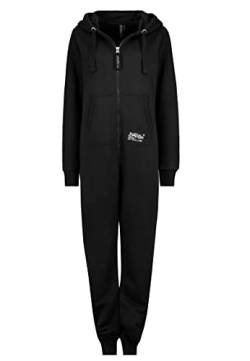 Eight2Nine Damen Sweat Overall Einteiler Onesie Black M/L von Eight2Nine