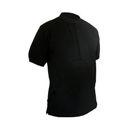 Zunft-Polo-Hemd, 100% Baumwolle, halbarm (XL, schwarz) von Eiko