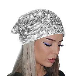 Eilova Orityle Glitzernder Strass-Netz-Stirnband, Kristall-Kopftuch, Turban, Party, Nachtclub, Rave-Edge, Haar-Bandana, Bandana, Wraps Body Jewelry von Eilova Orityle