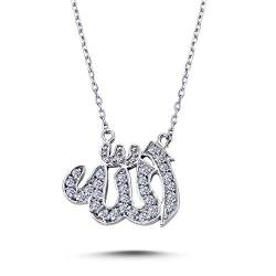 Diamant Halskette mit Anhänger Allah-Schrift von EinStein Diamant
