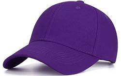 Einaily Unisex Kappe Mütze für Herren, Damen Kappe Outdoor Baseball Cap Verstellbar Erwachsenen Mütze Casual Cool Mode Baseballmütze Flat Hüte atmungsaktive Mütze Hut Cap (lila) von Einaily