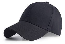 Einaily Unisex Kappe Mütze für Herren, Damen und Kinder Kappe Outdoor Baseball Cap Verstellbar Erwachsenen Mütze Casual Cool Mode Baseballmütze Flat Hüte atmungsaktive Mütze Hut Cap (01 schwarz) von Einaily