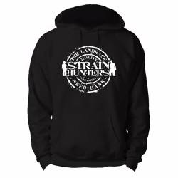 Eines Strain Hunters Printed Black Pullover Hoodies Mens Unisex Sweatshirts 3XL von Eines