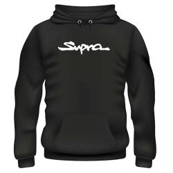 Eines Supra Printed Black Pullover Hoodies Mens Unisex Sweatshirts S von Eines
