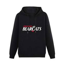 Eines University of Cincinnati The Bearcat Printed Black Pullover Hoodies Mens Unisex Sweatshirts L von Eines