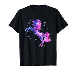 Einhorn, Magie, Sterne, Weltraum, Pink, Rosa, Sternenhimmel T-Shirt von Einhorn Unicorn by Anne Mathiasz