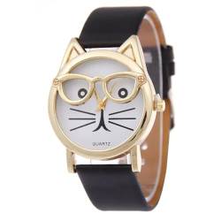 Einkaufszauber Armbanduhr Katze von Einkaufszauber