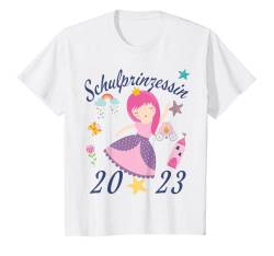 Kinder Schulkind Erster Schultag Mädchen Prinzessin Einschulung T-Shirt von Einschulung 1. Klasse Schulanfang Mädchen Shirts