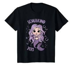 Kinder Schulkind 2023 Mädchen Meerjungfrau Einschulung T-Shirt von Einschulung 2023 Geschenk
