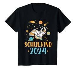 Kinder Schulkind 2024 cooler Astronaut Junge Weltraum Einschulung T-Shirt von Einschulung 2024 Junge Schulanfang Schulkind